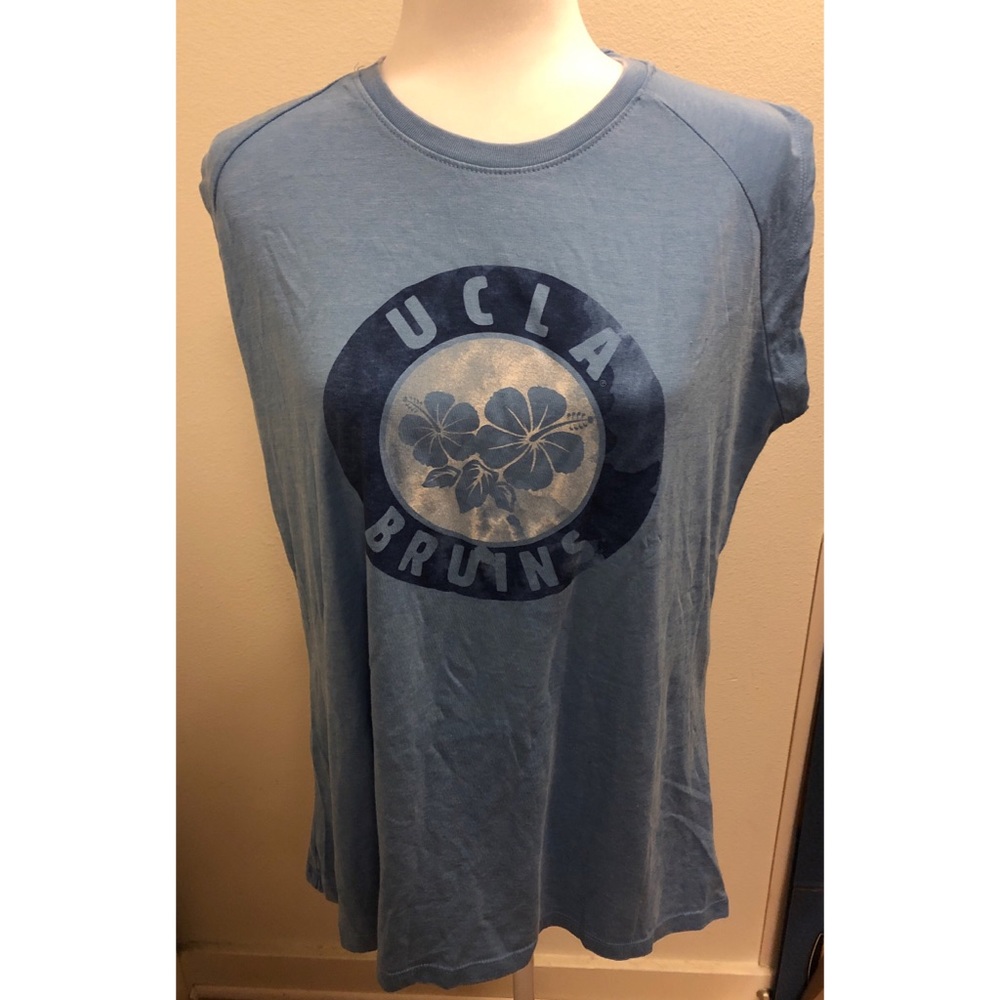 UCLA bruins hibiscus muscle tee